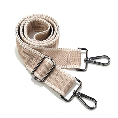 Image of Wide Purse Strap Replacement Crossbody Canvas Shoulder Bag, Universal Adjustable Straps for Bags(55 inchLong)