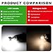 BWBWND 10 PCS LED Light Bulb for Car, Super Bright T10 5050 Wedge 5-SMD LED Replacement, 12V Error Free Miniature Bulbs for Vehicle Interior Dome Map Door Dashboard Lights (White)
