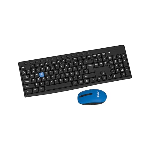 Image of EVM EnKey Wireless Keyboard Mouse Combo | USB Plug & Play | Ergonomic Design | 2.4GHz, 112 Keys, 1000 DPI | Durable Build | for Laptop, PC | 1 Yera Warranty (EVM-WLKM-045)