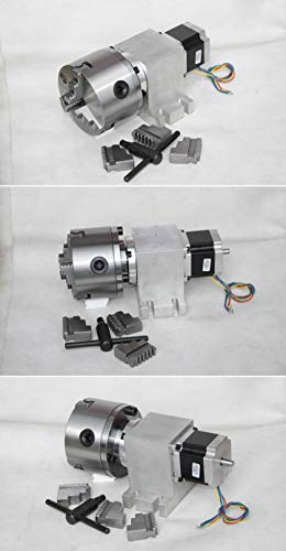 Routeur CNC à 4 axes, axe rotatif. 4ème axe A axe pour machine à graver CNC routeur avec boîte de vitesses harmonieuse sans espace