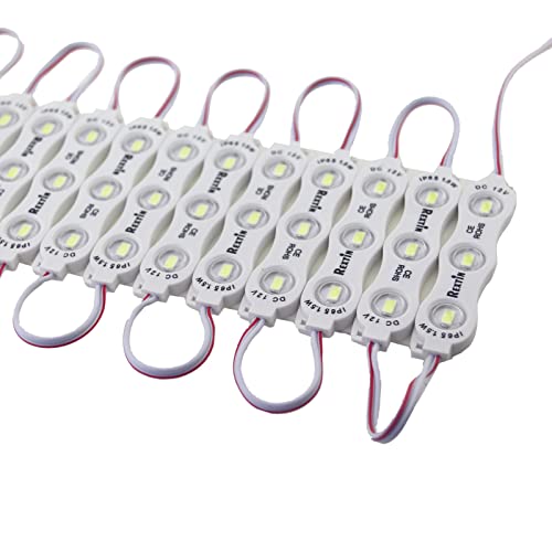 Rextin Super Bright 200Pcs 3 Led Module Storefront Lights White 5630 5730 Smd Waterproof Decorative Light For Letter Sign Storefront Advertising Signs With Tape Adhesive Backside（White） #TOP3