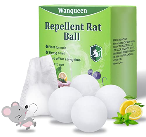 4 Pack Mouse Repellent, Peppermint Oil to Repel Mice and Rats, Rodent Rat Repellent Pest Insect Control