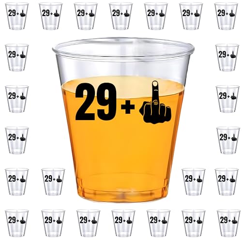 Stumbelina Birthday Party Shot Glass or Dessert Cups (25 Count) | Small Disposable Plastic for Jello Jelly Shots | Fun Funny Gift Ideas for Him or Her + 1 Celebration Supplies (21st) (30th)