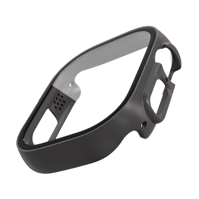 Coque Apple Watch Ultra 49mm grise avec protège-écran en verre trempé anti-choc
