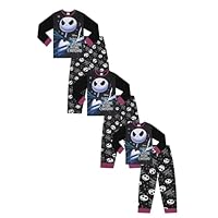Disney The Nightmare Before Christmas Matching Family Pyjama Set Jack Skellington Xmas Halloween Mens Womens Boys Girls Pjs (X-Large) Black