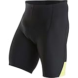 Pearl Izumi - Ride Men's Quest Splice Shorts, Black/Screaming Yellow, Large
