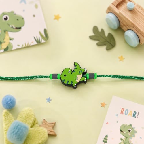 Image of The Purple Tree Cute Kids Rakhi with Roli Chawal and Card (Pack of 1) Rakshabandhan Gift for Kids, Best Rakhi For little Brother