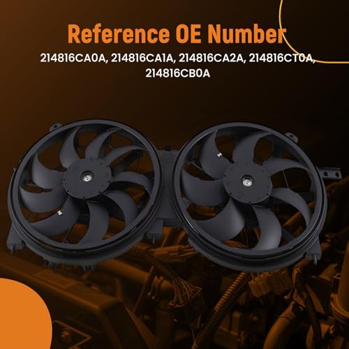 Image of maXpeedingrods Radiator Cooling Fan Assembly for Nissan Altima 2.5L 4-Door 2019-2022, 214816CA0A 214816CA1A 624300