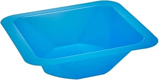 Heathrow Scientific HS1421B Standard Weighing Boat, Polystyrene, Medium, 85 mm L x 85 mm W x 24 mm D, Blue (Pack of 500)