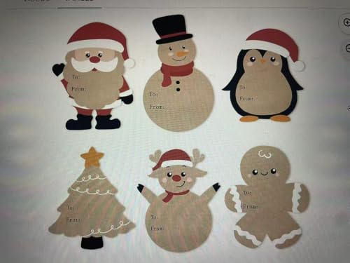 Etiquetas adhesivas de regalo de Navidad (60 uds) para personalizar paquetes y detalles festivos