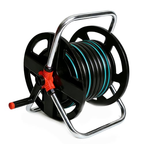 Portable Water Hose Reel Cart Outdoor Garden Storage Watering Stores 114.82ft Hose