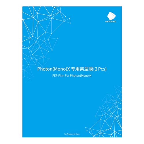 Image of ANYCUBIC FEP for Photon Mono X /Photon Mono X2 /Photon Mono X 6K /Photon Mono X 6ks /Photon M3 Plus, Suitable for Resin Tank from 8.9 '' to 9.25 '', 2 Pieces