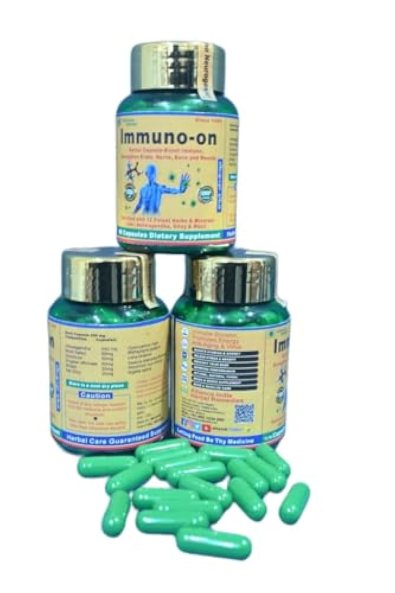 Alliance Herbal IMMUNO - ON CAPSULE, 80 pc Pack