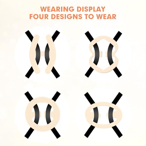Bra Strap Clips, 12pcs Adjustable Bra Clips to Make Racerback, Anti-Slip Bra Strap Holders to Hide Straps for Women (4 Styles/12Pcs) - Convertible Conceal Bra Clips for All Outfits3