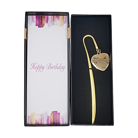 Sincerely For You - Gifts for Mum Heart Metal Bookmark Charm Bookmarks for Women Sentimental Gifts Personalised Mothers Day Christmas Birthday Cover