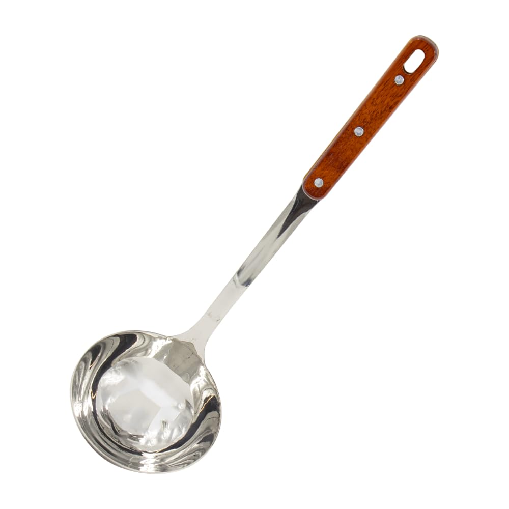 Grillpeter Schöpfkellen Set 4 TLG. mit Holzgriff Edelstahl für Kasan Utschak Plow