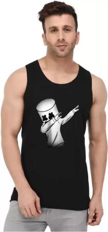 Men's Round Neck Sleeveless Polyester Vest (Pack of 1)-image-21