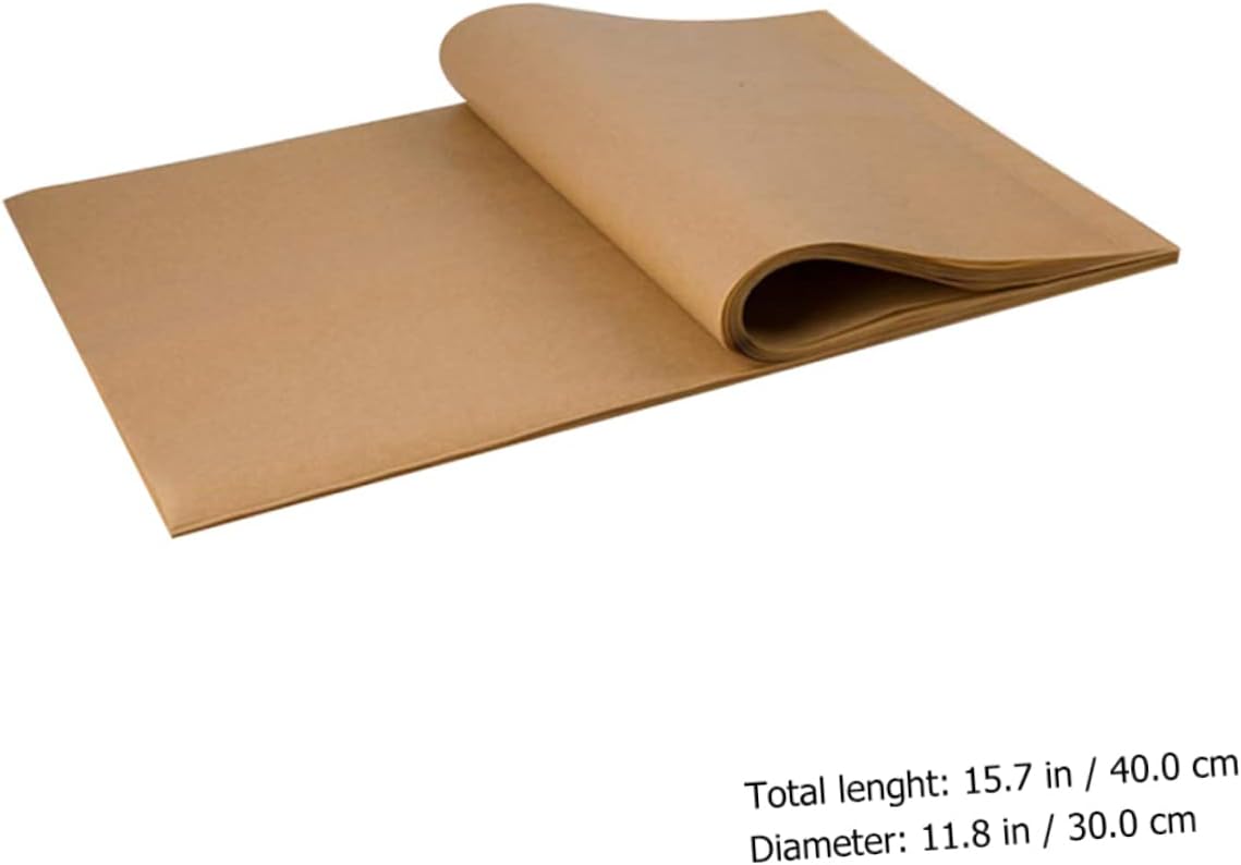 Ciieeo 200pcs Non-stick Baking Paper Unbleached Steamer Oil Cooking Paper for Air Fryers Ovens Bbq and Desserts