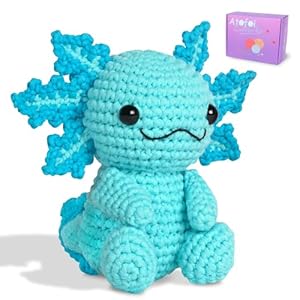 Atofoi Crochet Kit for Beginners – Beginner Crochet kit for Adults Kids with Step-by-Step Video Tutorials – Beginner-Friendly Yarn – Easy DIY Amigurumi Animal Knitting Supplies