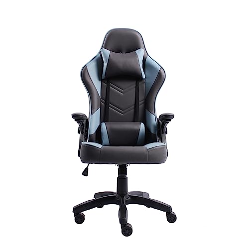 T-LOVENDO.ES - Silla Gamer o Gaming Profesional, Ergonómica, de Tela Transpirable y Antimanchas, Reposabrazos Abatibles. para Adultos. Altura Regulable y Respaldo reclinable