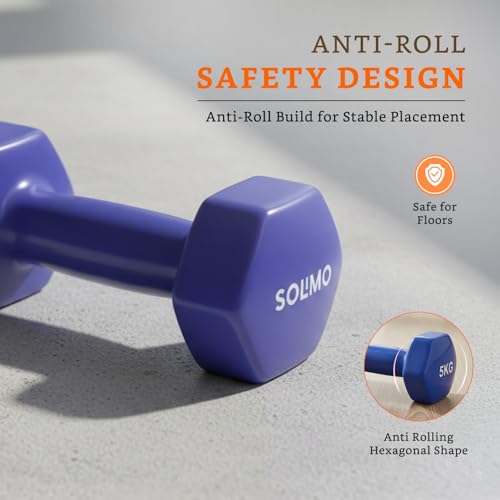 Image of Amazon Brand - Solimo Vinyl Dumbbell