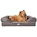 SCM Orthopädisches Hundebett Tierbett Memory Foam Hundesofa Dog Bed Premium Prestige Edition Hundekorb gelenkschonend grau, weich (63 x 50 cm)