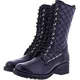 brako stiefel  Brako / Modell: Military/Velvet Leder/Textil/Negro-Schwarz/Art: 21872 / Damen Stiefel
