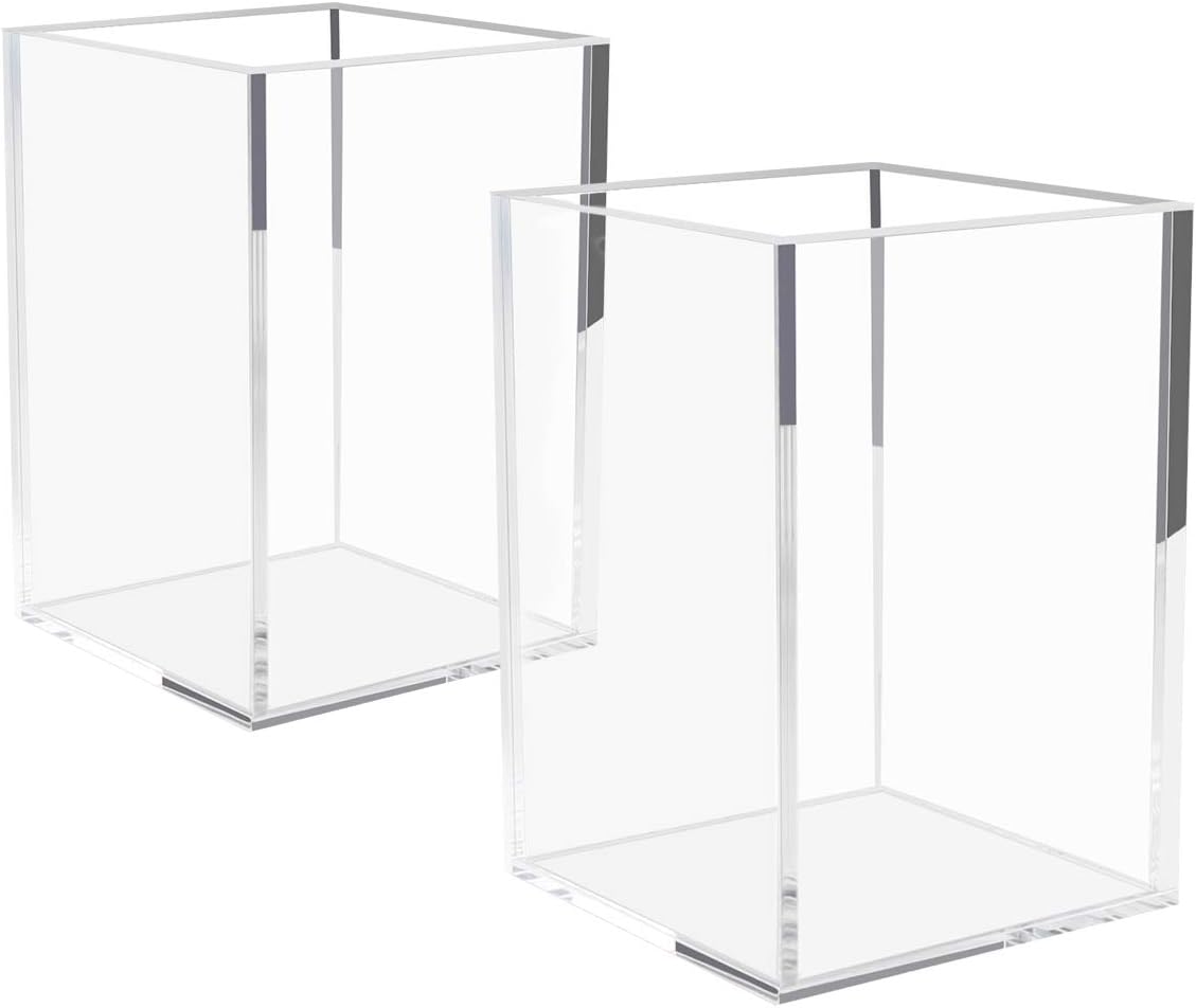 Acrylic Pen Holder 2 Pack,Clear...