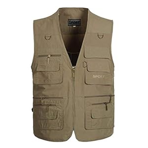 HX mode Heren Outdoor Slim Vest met Veel Zakken Comfortabele Maten Ademende Vissen Fotografie Vest Jas Kleding