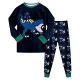 [EOQIFJM] 子供パジャマ 長袖 長ズボン 綿100% コットン 上下セット キッズパジャマ 男の子 ガールズ 部屋着 ルームウェア セットアップ 可愛い 柔らかい 肌に優しい 快適 寝間着 パジャマセット 寝巻き 子供服 四季通用