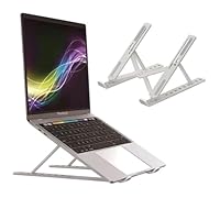 Suporte de Notebook em Alumínio Ajustável e Dobrável — Ergonômico com 6 Ângulos, Compatível com MacBook, HP, Dell, Lenovo e iPad de 10” a 17”