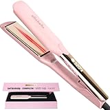 ELLA BELLA® Titanium Flat Iron Hair Straightener (with Infrared) • Professional Straightening Iron • Digital Display to Accurately Control Temperature • As Featured in Good Housekeeping