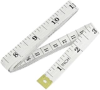1.5M 60" Soft Plastic Ruler Tailor Cloth Body Measure Measuring Flat Tape White