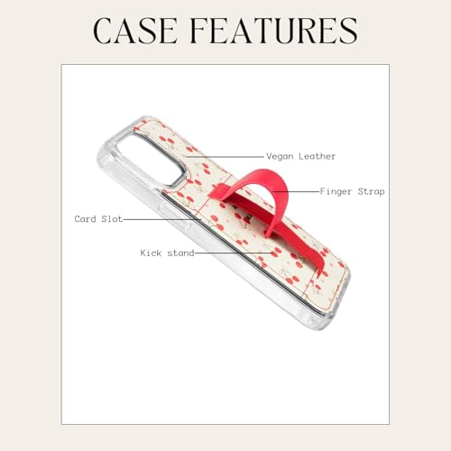 Walli Cases for iPhone 17 Pro Max Case Aesthetic Wallet Phone Case Card Holder, Securely Holds up to 2 Cards - Cute, Trendy Phone Cover for Women, fits iPhone 17 Pro Max, with Kickstand & Finger Strap - Image 3