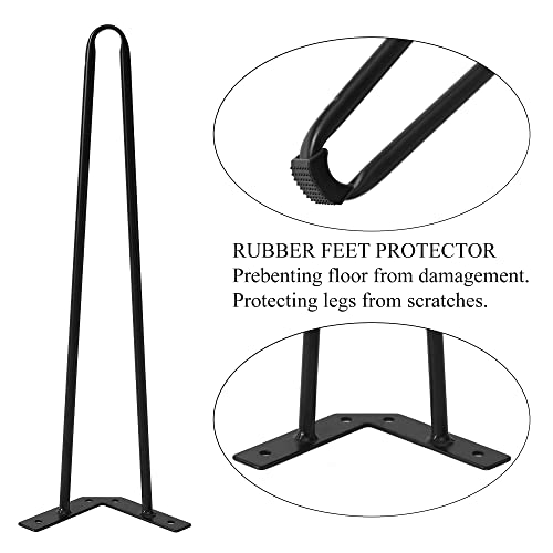 Nxn-Home Natural Edge Side Table, Live Edge End Table With 3 Hairpin Legs, Nightstand Plant Stand For Bedroom And Living Room(19" L X 16" W X 20" H) #TOP3