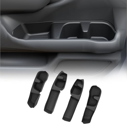 Maxzina Door Side Storage Tray Compatible with 2023-2025 2026 Honda Pilot 2026 Passport 4PCS Side Door Storage Box Organizer Front & Rear Car Side Phone Pocket Silicone for 2024 Pilot Accessories