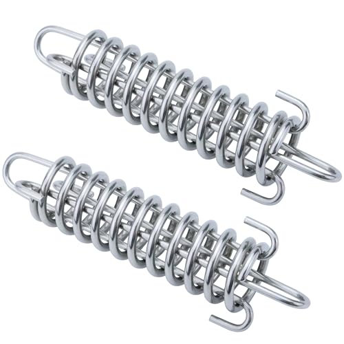 SHENGHUISS Shock Absorbing Spring 2 Pcs 304 Stainless Steel Spring for Porch Swing Dog Leash Hammock Chair Punching Bag Boat Mooring and Outdoor Gear ect