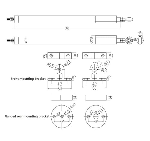 Sensor de desplazamiento vibratorio MLZX-100mm-B para túneles y puentes 2