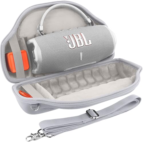 (ケースのみ)JBL Charge 6 Bluetoothスピーカー ポータブルスピーカー用収納ケース,オフホワイト‐co2CREA