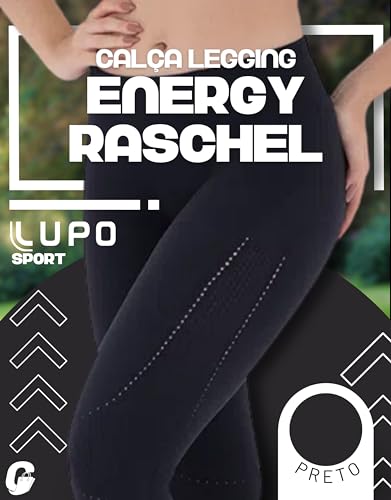 Calça Lupo AF Energy Ras - Calça Raschel Sem Costura e Cós Anatômico | Preto | P