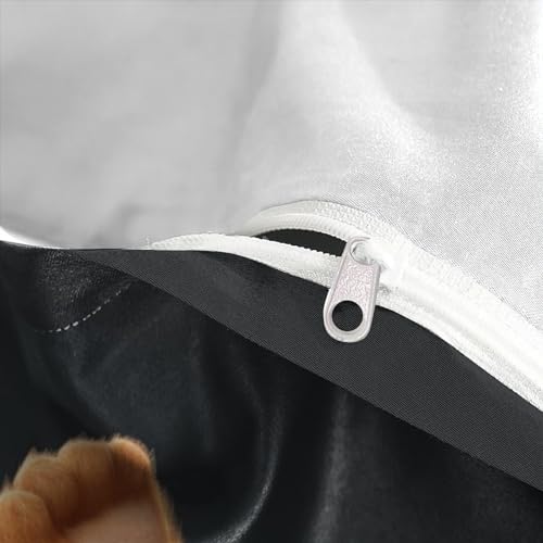 Housse de couette fermeture éclair parure de lit microfibre facile à laver - 8