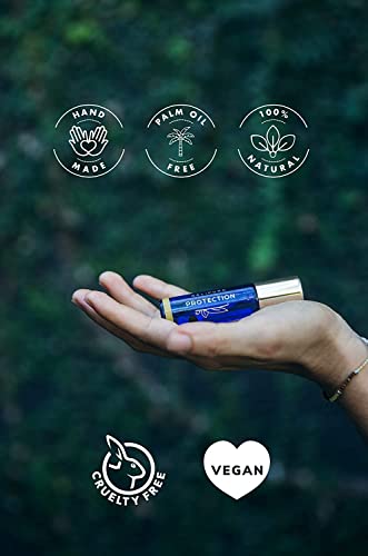 Balipura - Crystal Aura Roll On - Protection Natural Oil - Essential Oils Blend With Black Tourmaline & Clear Quartz, 0.34 Floz #TOP6