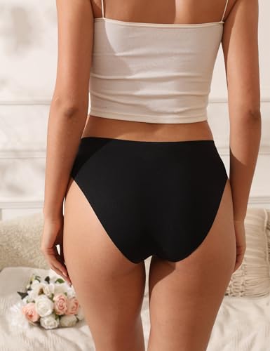 Seamless Underwear for Women - No Show Panties, Soft Breathable Ladies Underwear, 6-Pack3