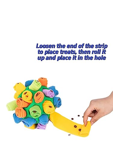 BAYINSHIDM Dog Snuffle Ball Enrichment Game Feeding Mat Slow Feeder Stress Relief Toy Dog Brain Stimulating Toys for Intellectual Training (Green) - Image 2