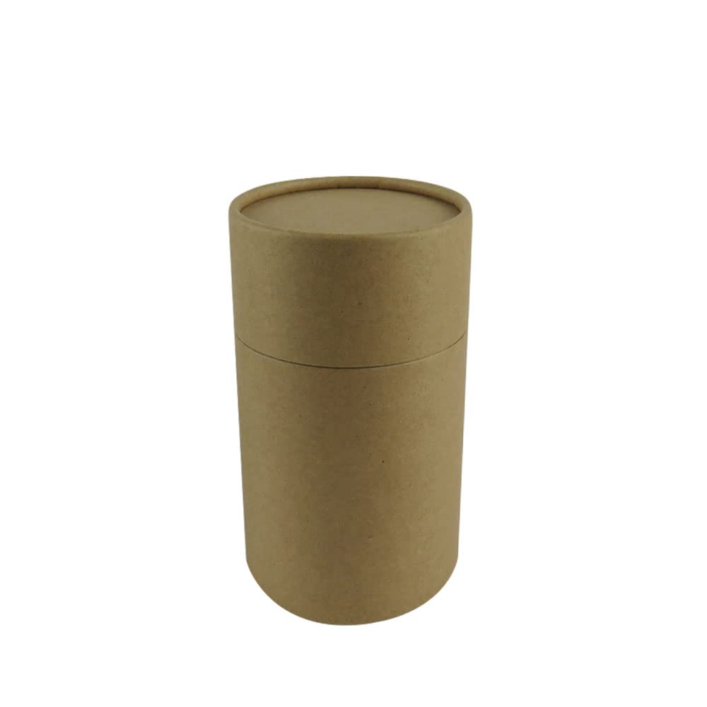WENPACK 12Pack Paperboard Tube with Lid Round Cardboard Box Container (2.44" D*4.4" H, Kraft)
