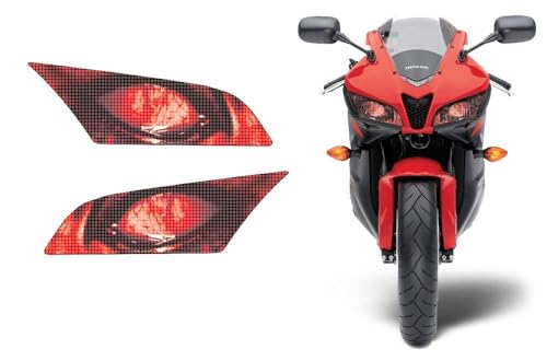 AMR Racing Sport Bike Headlight Eye Graphics Decal Cover Compatible with Honda CBR 600RR 2009-2012 - Corrupt