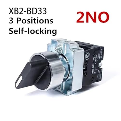 Interruptor selector XB2-BD33 de 3 posiciones para automatización de motores 2