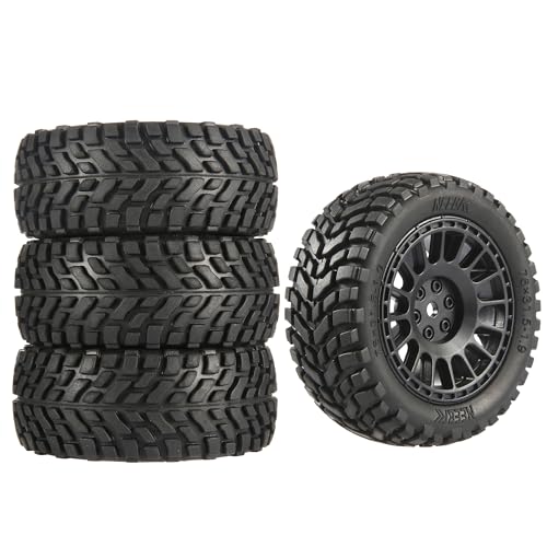 NEEBRC 76mm RC Rally Tires Wheels