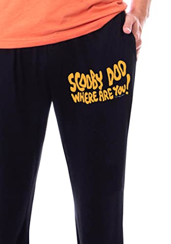 INTIMO Scooby-Doo Mens' Shaggy Spooky Where Are You Sleep Pajama Set Shirt Pants4