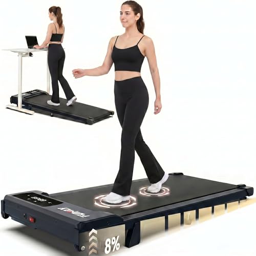 FUNMILY Walking Pad with Incline 8%, 3.5HP Under D...